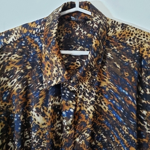 conrad C long sleeve button front blouse size 1x - Picture 2 of 6